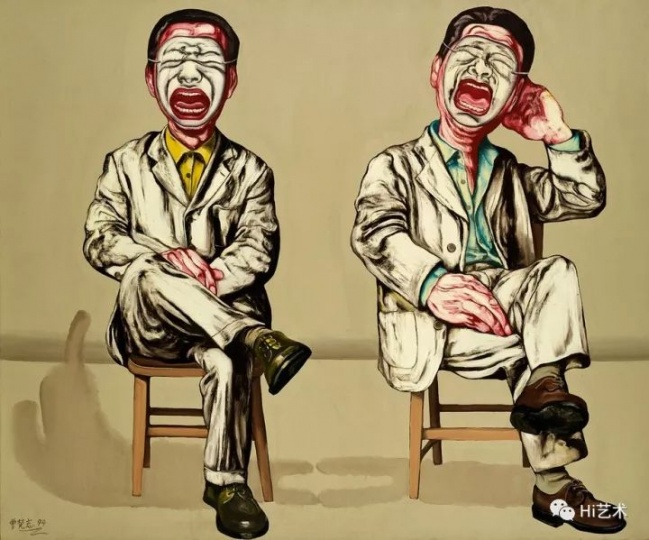 曾梵志《面具系列第十六號(hào)》150×180cm 布面油畫 1994

成交價(jià)：2070萬(wàn)元

2017中國(guó)嘉德秋拍“緯度/態(tài)度——少勵(lì)家族藏中國(guó)當(dāng)代藝術(shù)專場(chǎng)”
