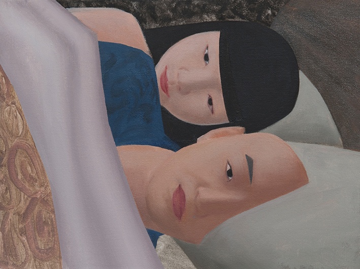 《失眠》30×40cm 布面油畫(huà) 2013
