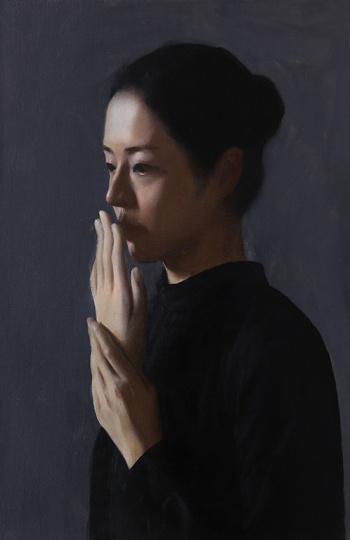 《已附議》62.5×42cm 布面油畫(huà) 2018
