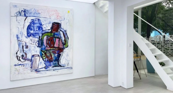 “讓-伊夫 · 克萊恩：中國(guó)詩(shī)話——1999-2021時(shí)間之瞥”展覽現(xiàn)場(chǎng)，2021
