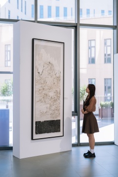 “水墨更開新象”展覽現(xiàn)場 香港中文大學（深圳）大學藝術(shù)中心 TC101 SPACE
