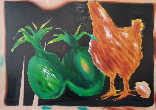 《靜物1#》50X70CM 布面油畫 2021