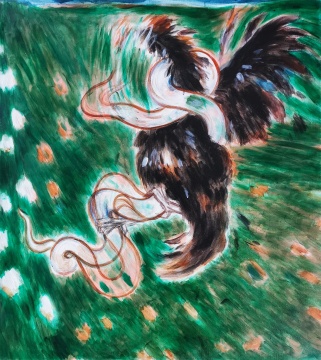 《龍和鳳3#》85X75cm 布面油畫 2021-2022
