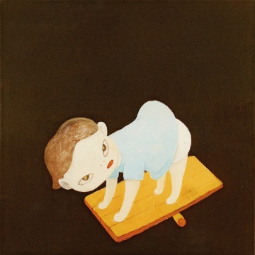 奈良美智 《 但是，沒什么讓我失望的》
1993年作
布面丙烯
110×110cm


