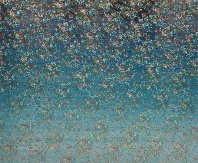 
梁遠(yuǎn)葦《斯提克斯河》
250×299.7cm 油彩 畫布 2009.
估價(jià)：1000萬-1500萬港元
2023佳士得香港春拍千禧后晚間拍賣
