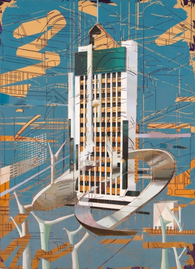 崔潔《昆明長途電信樞紐大廈》

180×130cm 壓克力 畫布 2017

估價(jià)：30萬-50萬港元

2023佳士得香港春拍千禧后晚間拍賣

 
