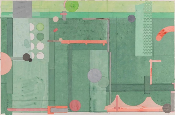 《恩慈（古嶺組畫）》  60×90.8cm

色、墨、宣紙拼貼 2021

 
