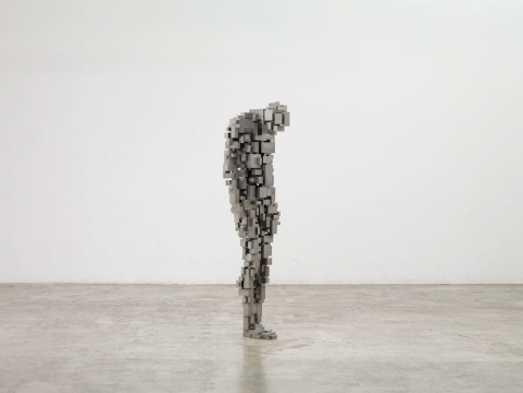 
安東尼·葛姆雷《迷失》 173x53x46cm
可變不銹鋼塊 2006
 ?藝術家
