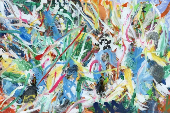 
陳棟帆《雨過天晴》250×383cm 布面丙烯 2021
58萬元，已售
清影藝術空間


