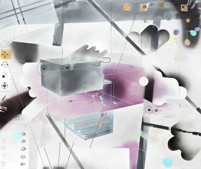 
羅然《副詞（舒適）》190×160cm 布面丙烯 2023 
7萬元，已售
可以畫廊
