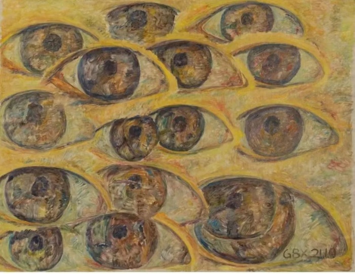 
郭冰心《眼睛》164×213cm 布面油畫 2021
10萬元以內(nèi)，已售
美成空間
