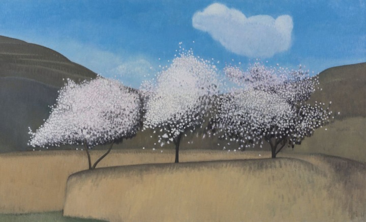 
郭隆耀 《杏花云-27》180×300cm 布面油畫 2022
20萬元以內(nèi)，已售
伯年藝術空間
 
