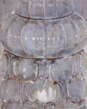 張平 《微光 之六》  144x179cm 布面丙烯 2020年
