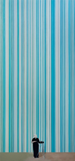《駱玉笙 7：05》190×90 cm 布面油畫 2023
