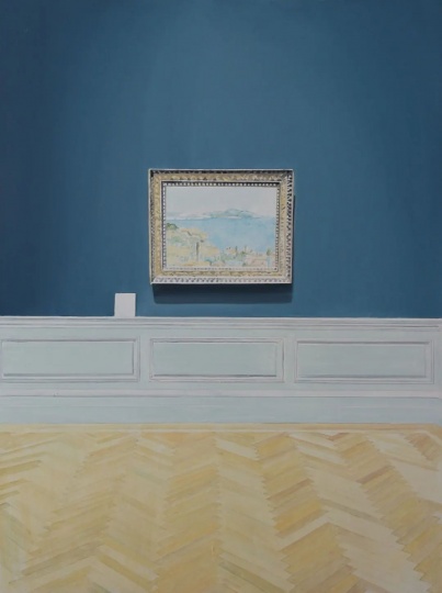 《在美術(shù)館中2》122×92cm 布面油畫 2012
