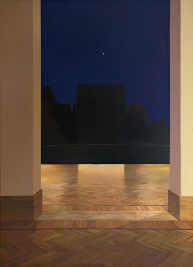 《在美術(shù)館-圓室 3 11：05》275×200cm 布面油畫 2023
