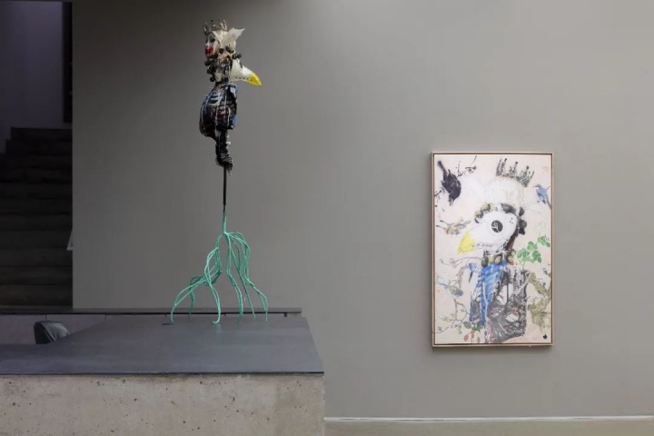 “童昆鳥：蔫花壞鳥畫中姬” 展覽現(xiàn)場 偏鋒畫廊 2023
