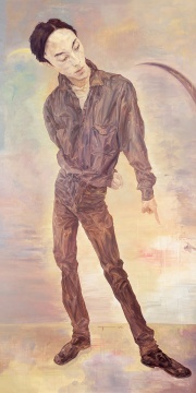 毛焰《灰的玫瑰—馬余的青年時代》200×100 cm 布面油畫 1996年作
CNY 7,000,000-12,000,000
