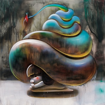 陳可《蝸牛的家》214.6×214.6 cm 布面油畫 2006年作
CNY 2,000,000-3,000,000
