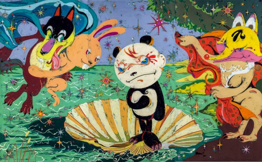 高瑀《最堅強(qiáng)的泡沫（三聯(lián)作）》172.5×92.8 cm×3 布面丙烯 2010年作CNY 1,200,000-2,200,000