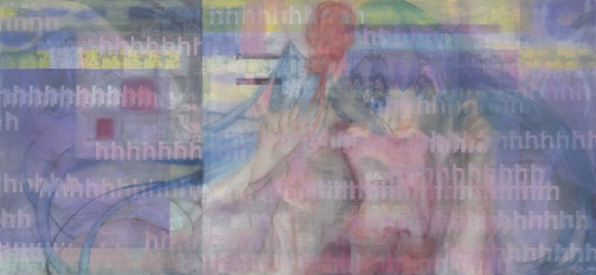 周杰《新建文件夾（4）》 布面油畫 60×130cm 2021