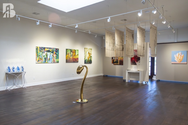 《信仰》，H120cm，不銹鋼，展覽現(xiàn)場@美國藝術(shù)橋基金會·美國洛杉磯 2023
