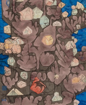 陳子豐《玉樹臨風(fēng)》60×80cm 紙本水墨 2023
