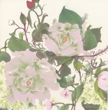 鹿野騁《萃石錄8》22×22cm 紙本水墨 2023
