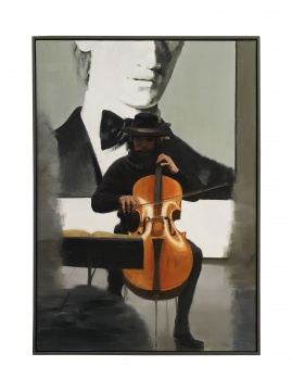 楊洋 《孤獨(dú)的演奏者》178×120cm 布面油畫  2012
