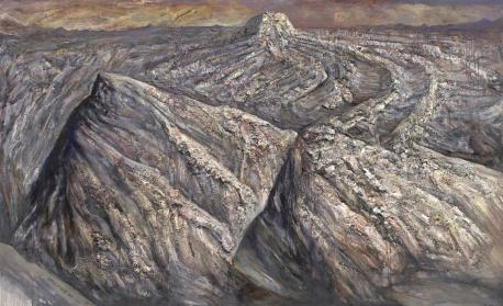 《高原上的時(shí)間》綜合材料 220×366cm 2006-2014
