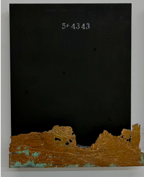 王家增《蝕-3》40×33cm 銅板蝕刻、木板 2021
