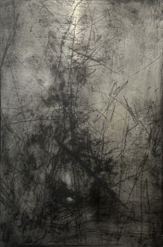 王家增《異質(zhì)空間13》80×120cm 鋁板干刻、版畫油墨 2024