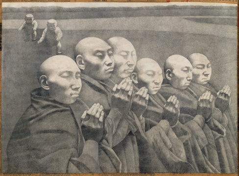 
方力鈞（B.1963）

素描（之六）

1989-1990年作

紙上鉛筆，報(bào)紙拼貼

80×109 cm


CNY 2,800,000 - 3,800,000


