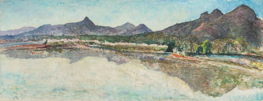 《武夷山》391×153cm 布面油畫(huà) 2009
