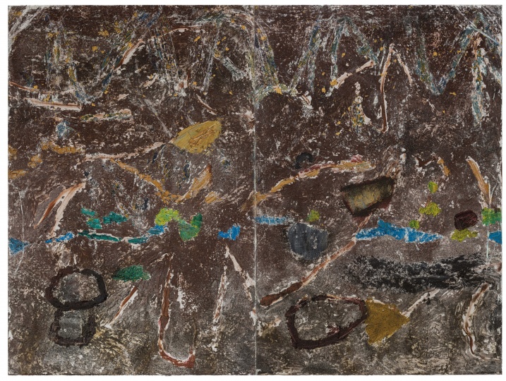  《花谷道41號》 240×320cm  布面油畫、天然礦粉 2024
