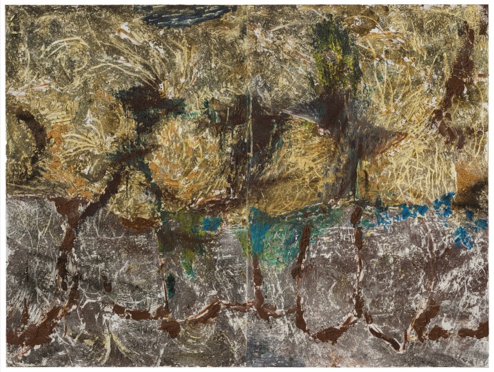 《花谷道42號》 240×320cm 布面油畫、天然礦粉 2024
