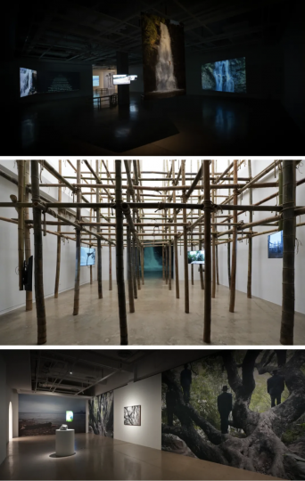厲檳源個展“夜火藍山”現(xiàn)場
昆明當代美術館，2024

 
