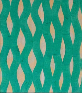 《無(wú)題》，周建軍，2024，宣紙 水彩 丙烯綜合，155x138cm
