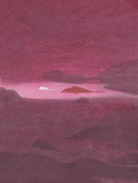 《噓》 350x460mm  紙本水墨 2025
