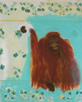 無(wú)題 Sans titre, 2017
油布上丙烯 Acrylique sur toile cirée, 127 x 105 cm
Photo : M.Malberti ? Cécile Savelli, ADGAP, Paris
