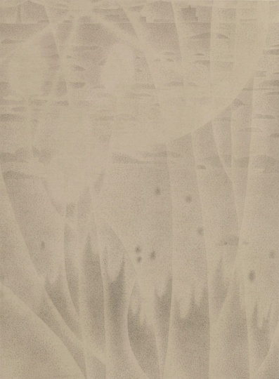 《鄧杰內(nèi)斯角的陽光與海風(fēng)》168.5×124cm 墨、赤玉土、亞麻布 2025
