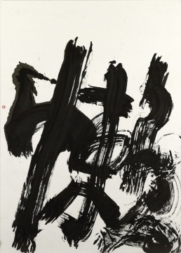 《懶》 154×109cm 紙本水墨 2024
