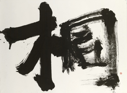《暄桐》95×130cm×2張  紙本水墨 2024
