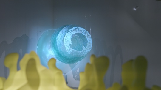 “共鳴·河博幻象——數字藝術快閃展”展覽現場，2025年7月8日—10月10日，河北博物院，石家莊，河北省。

圖片由Mousa繆薩科技文化提供。
